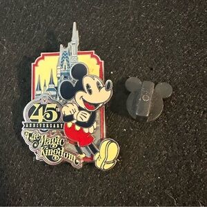 Disney Pin 118367 Walt Disney World 45th Anniversary The Magic Kingdom Logo 3d